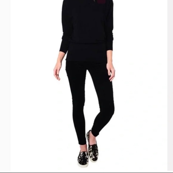 J Brand Super Skinny Black Velvet Jeans - Size: 27 - Picture 1 of 10